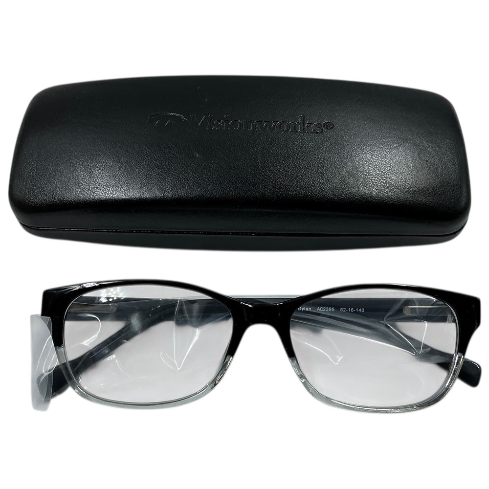 Art Craft Dylan AC2395 Black Crystal Eyeglasses Frames 52 16 140 Made in Italy